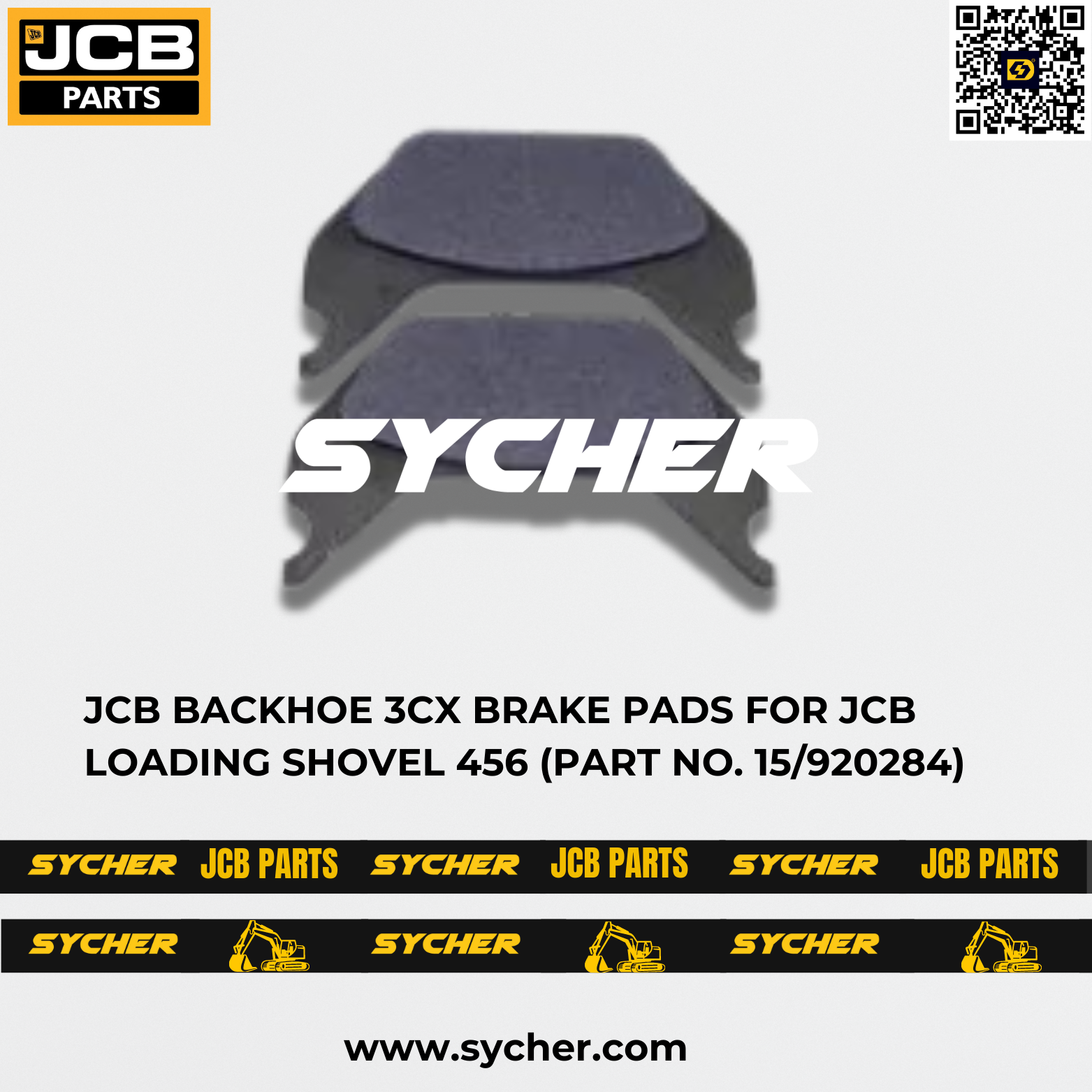 JCB BACKHOE 3CX BRAKE PADS FOR JCB LOADING SHOVEL 456 (PART NO. 15/920284)