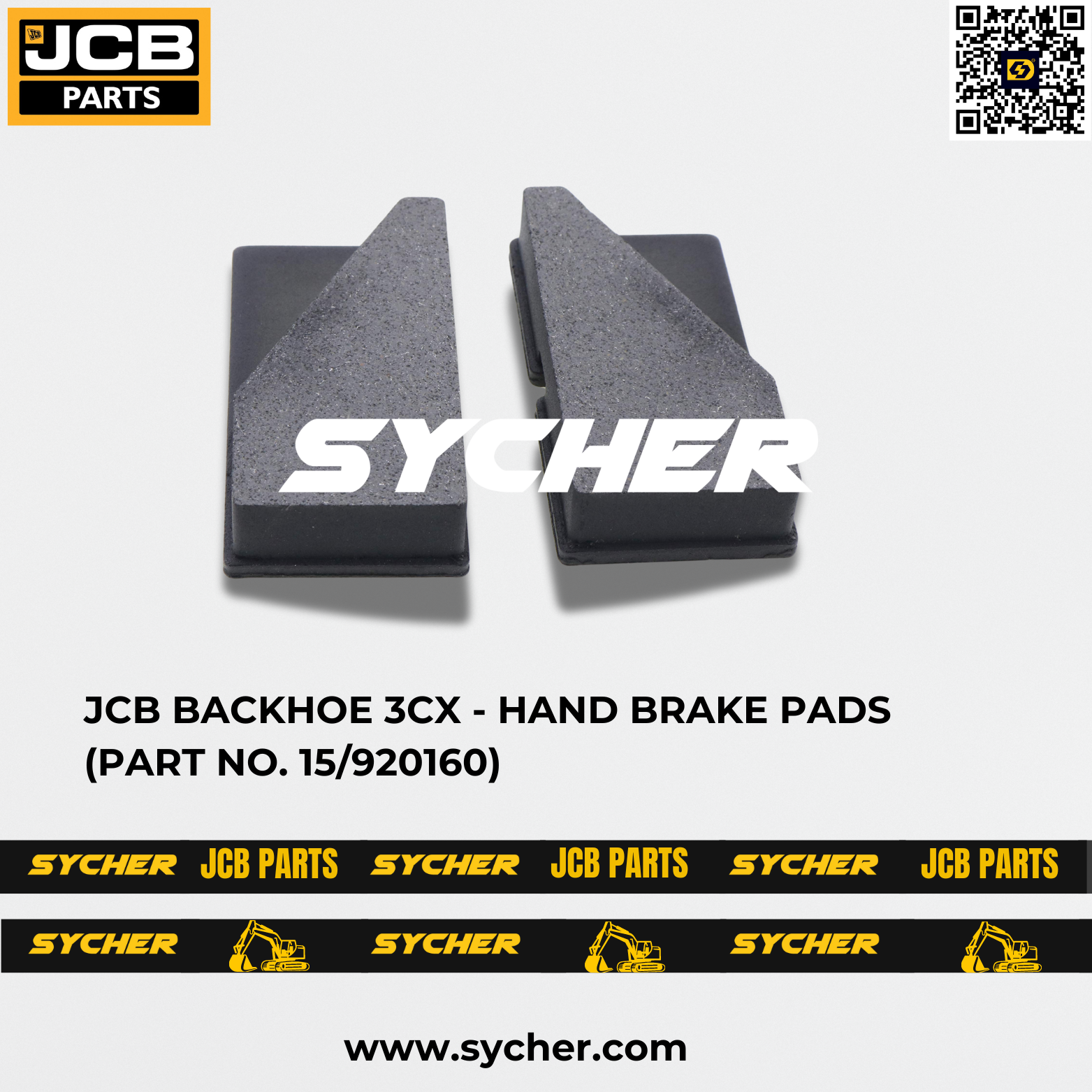 JCB BACKHOE 3CX - HAND BRAKE PADS (PART NO. 15/920160)