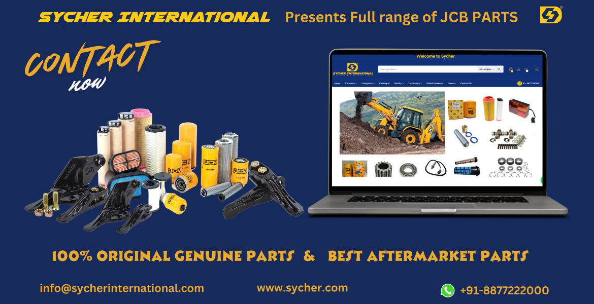 BUY JCB GENUINE PARTS FROM INDIA, RELIABLE JCB PARTS DEALER FROM INDIA.