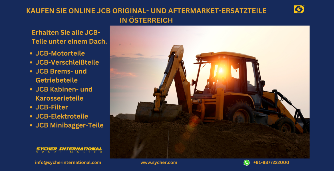 BUY ONLINE JCB GENUINE & AFTERMARKET REPLACEMENT PARTS IN AUSTRIA.