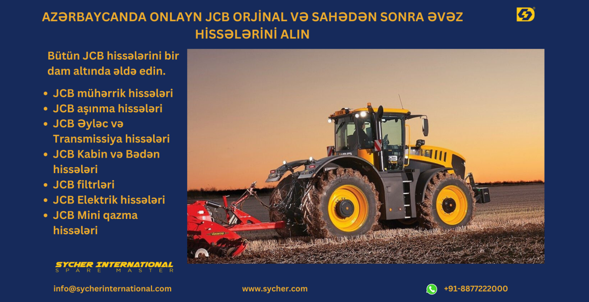 BUY ONLINE JCB GENUINE & AFTERMARKET REPLACEMENT PARTS IN AZERBAIJAN