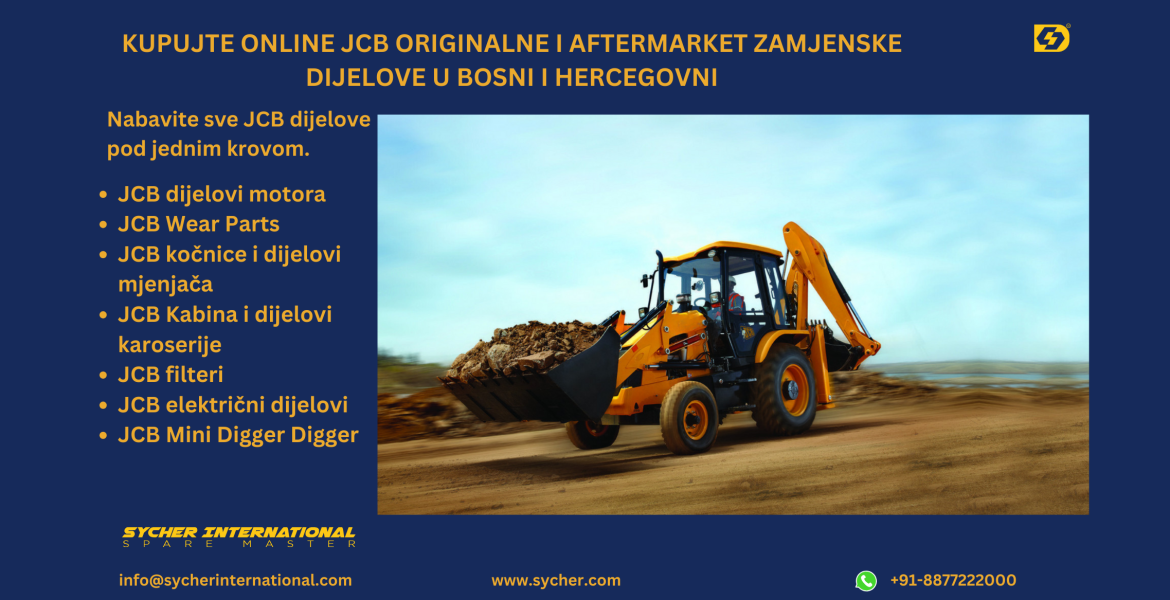 BUY ONLINE JCB GENUINE & AFTERMARKET REPLACEMENT PARTS IN BOSNIA & HERZEGOVNIA