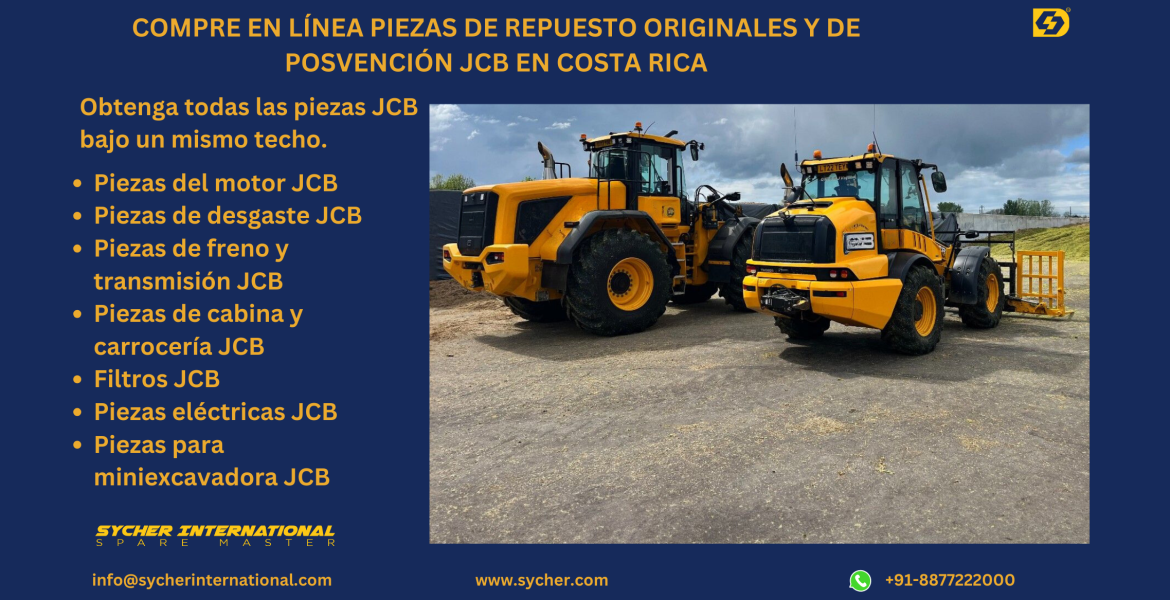 BUY ONLINE JCB GENUINE & AFTERMARKET REPLACEMENT PARTS IN COSTA RICA.