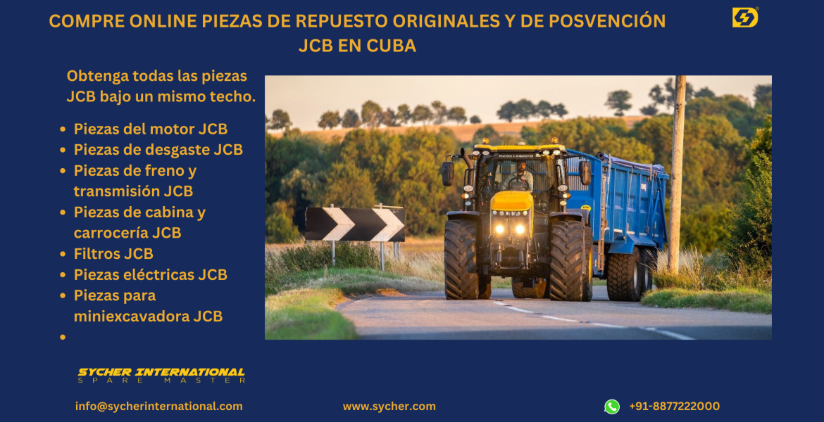BUY ONLINE JCB GENUINE & AFTERMARKET REPLACEMENT PARTS IN CUBA