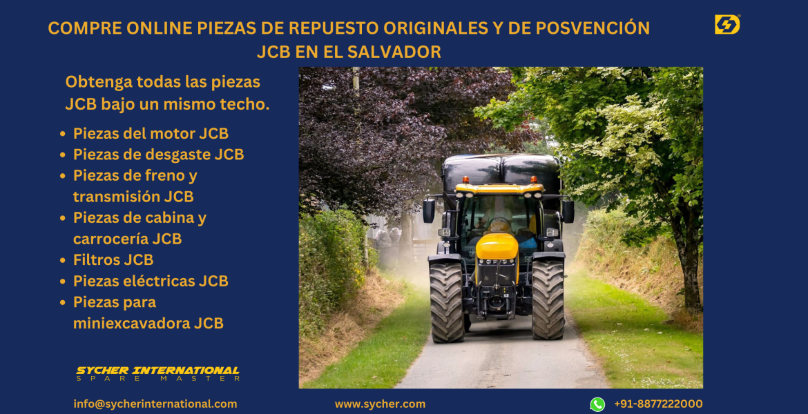 BUY ONLINE JCB GENUINE & AFTERMARKET REPLACEMENT PARTS IN EL SALVADOR.