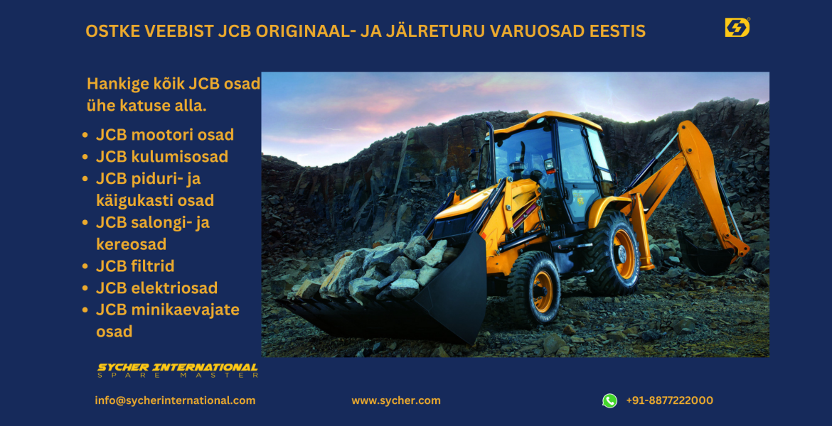 BUY ONLINE JCB GENUINE & AFTERMARKET REPLACEMENT PARTS IN ESTOINIA