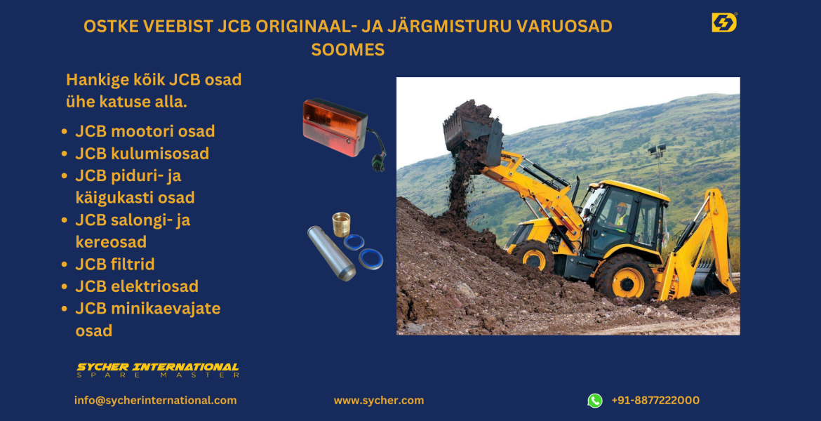 BUY ONLINE JCB GENUINE & AFTERMARKET REPLACEMENT PARTS IN FINLAND