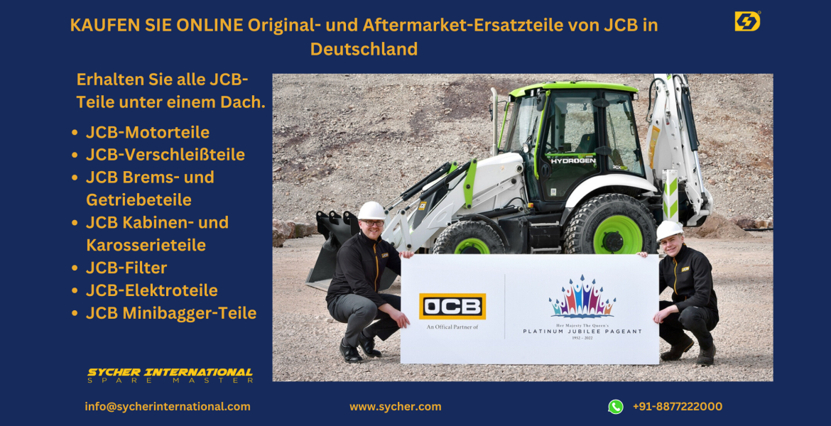 BUY ONLINE JCB GENUINE & AFTERMARKET REPLACEMENT PARTS IN GERMANY.