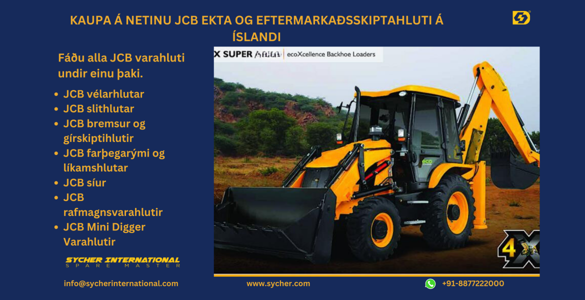 BUY ONLINE JCB GENUINE & AFTERMARKET REPLACEMENT PARTS IN ICELAND.
