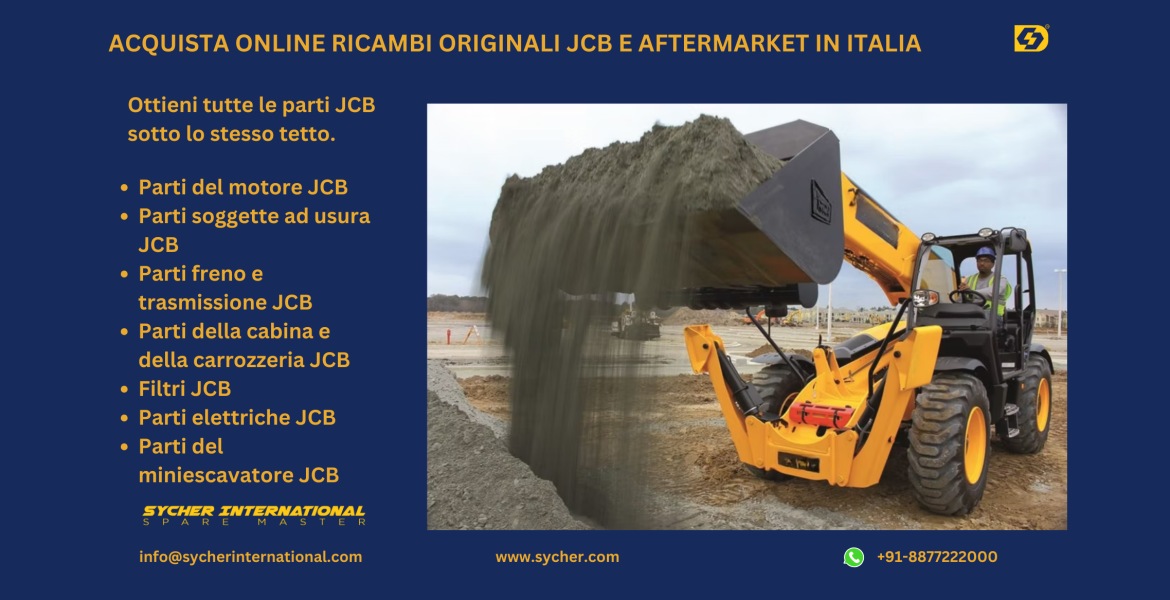 BUY ONLINE JCB GENUINE & AFTERMARKET REPLACEMENT PARTS IN ITALY