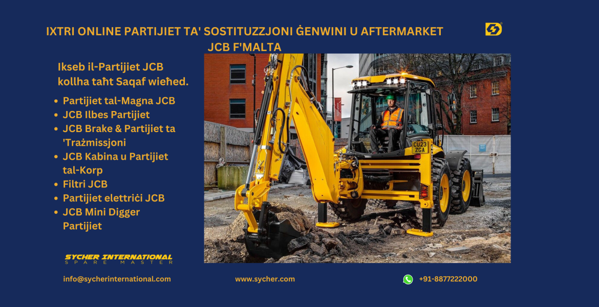 BUY ONLINE JCB GENUINE & AFTERMARKET REPLACEMENT PARTS IN MALTA.