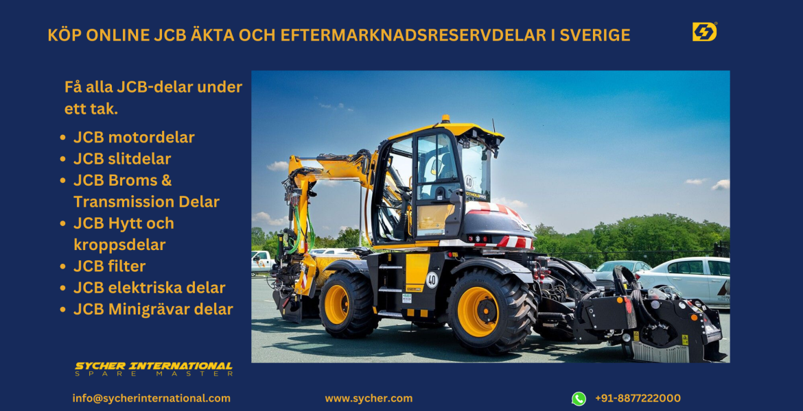 BUY ONLINE JCB GENUINE & AFTERMARKET REPLACEMENT PARTS IN SWEDEN