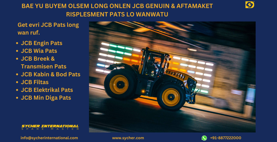 BUY ONLINE JCB GENUINE & AFTERMARKET REPLACEMENT PARTS IN VANUATU.